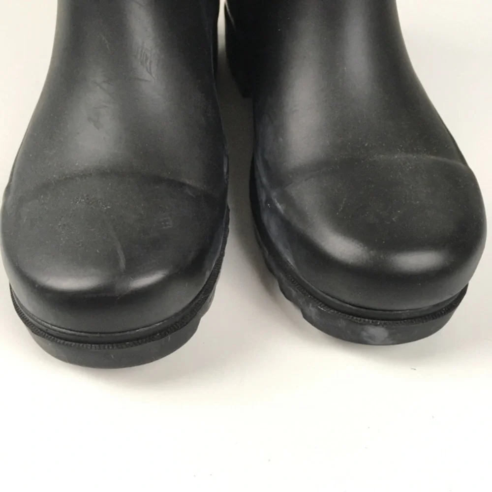 Tory Burch Black Maureen Rain Rubber Short Boots Women’s‎ Sz 5